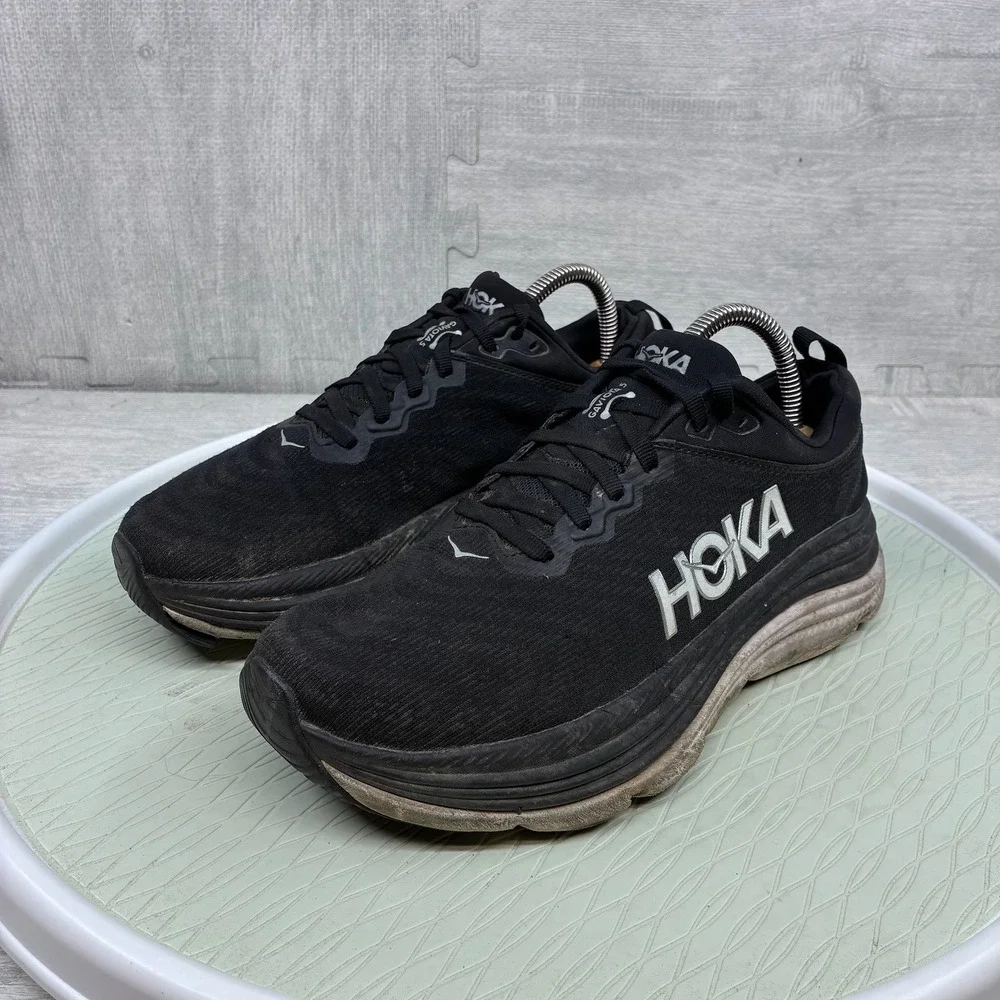 Hoka Gaviota 5 Running Shoes Women's 8.5 Black Mesh Stability Sneakers 1134235